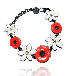 【送料無料】ブレスレット　アクセサリ―　ジュエリーブレスレットポピーオレンジジュエリーデザイナーlol jewelry bracelet poppy amp; ibiscus orange jewelry designer