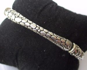 【送料無料】ブレスレット　アクセサリ―　ビンテージジュエリーブレスレットシルバーヘビアールデコvintage jewelry bracelet silver semirigid snake skin deco engraved 561