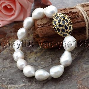 【送料無料】ブレスレット　アクセサリ&mdash;　パールビーズブレスレットk060110 white keshipearl cz beads bracelet｜hokushin