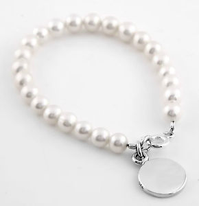 【送料無料】ブレスレット アクセサリ― シルバーブレスレットサービスsilver fw 455 mm cultured pearl child bracelet free engraving