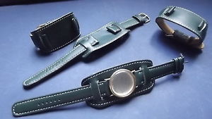 【送料無料】ブレスレット　アクセサリ―　アメリカプレートグリーンウォッチストラップgreen watch strap with american plate, available from 18mm to 24mm
