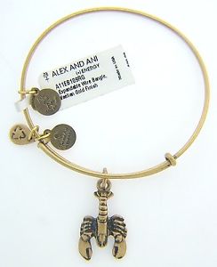 【送料無料】ブレスレット アクセサリ― アレックスロブスタークラスプペンダントブレスレットゴールド alex and ani lobster clasp pendant bracelet rigid with gold finish 36