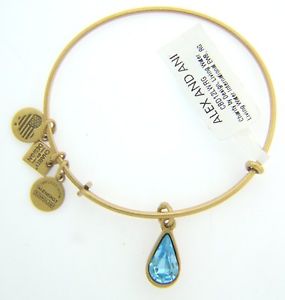 【送料無料】ブレスレット　アクセサリ―　アレックスリビングウォーターペンダントブレスレットゴールド alex and ani living water pendant bracelet rigid with gold finish 172