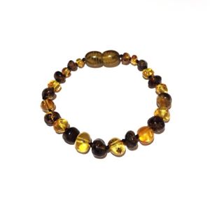 【送料無料】ブレスレット　アクセサリ―　バルトブレスレットオレンジadult bramley polished green and honey baltic amber bracelet love amber x uk