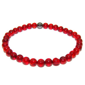 【送料無料】ブレスレット　アクセサリ―　バロックadult bracelet pearl round amber redbaroque amber bracelet