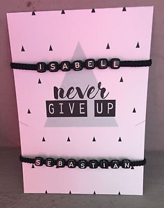 【送料無料】ブレスレット　アクセサリ―　ブレスレットブレスレットリクエスト2x bracelet friendship bracelet with request name personalised various colours