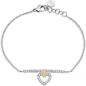 【送料無料】ブレスレット　アクセサリ―　ブレスレットミニテストステンレススワロフスキーハートbracelet woman morellato mini test 05 stainless steel swarovski heart