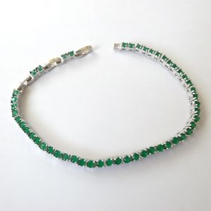 【送料無料】ブレスレット　アクセサリ―　テニスcolour with emeralds22 20 18cm233 utennis bracelet man woman silver colour with emeralds 22 20 18 cm 233 u
