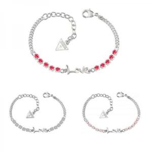 【送料無料】ブレスレット　アクセサリ―　ブレスレットステンレススワロフスキーwomens guess bracelet stainless steel swarovski love joy passion stones