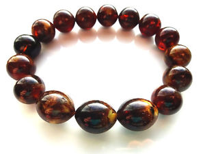 【送料無料】ブレスレット　アクセサリ―　ビーズバルトブレスレットグラムmarble beads baltic amber bracelet 207gr