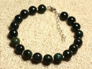 【送料無料】ブレスレット　アクセサリ―　シルバーブレスレットヒスイ925 silver bracelet and semi precious stonegreen jade 8mm