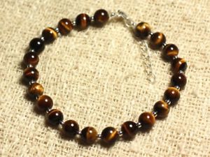 【送料無料】ブレスレット　アクセサリ―　925 6mm925 silver bracelet and stone tiger eye 6mm 14,804円