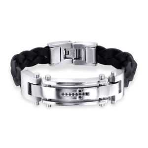 【送料無料】ブレスレット　アクセサリ―　ステンレスメンズタグブレスレット21 cm stainless steel mens tag bracelet