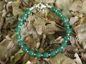 【送料無料】ブレスレット　アクセサリ―　シルバーブレスレットセミグリーンオニキス925 silver bracelet and semi precious stonegreen onyx