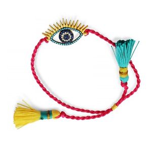 【送料無料】ブレスレット　アクセサリ―　ブレスレットナザルprotection amulet against evil eye bracelet nazar boncuk gilded 925 silver
