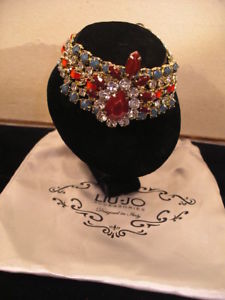 【送料無料】ブレスレット　アクセサリ―　リュジョバッグカラービーズブレスレットliu jo _ bracelet with color beads with dusty bag