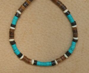 【送料無料】ブレスレット　アクセサリ&mdash;　turquoise beaded real heishe bracelet4mmgenuine gemstonefindings plusturquoise beaded real heishe bracelet 4mm genuine gem｜hokushin