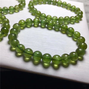 【送料無料】ブレスレット　アクセサリ&mdash;　ビーズブレスレットnatural green spodumene beads crystal bracelet aaa 8575mm｜hokushin