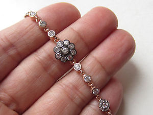 【送料無料】ブレスレット　アクセサリ―　メインローズアルジェントtopaze blanche turque fait la main or rose en argent sterling 925