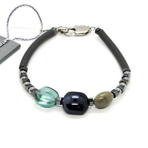 【送料無料】ブレスレット　アクセサリ―　ムラノガラスbr809a12antica murrina venezia braceletマンマンantica murrina venezia bracelet man man with murano glass grey br809a12