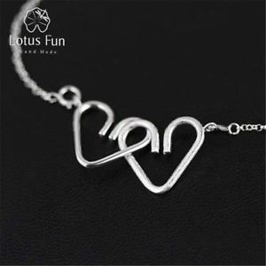 【送料無料】ブレスレット アクセサリ― ロマンチックハートブレスレットスターリングシルバーlotus fun romantic sweet heart to heart bracelet 925 sterling silver creative d
