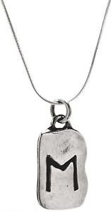 【送料無料】ブレスレット　アクセサリ―　アルジェントダイバーrune pendentif ehwaz argent 925 lettre e divers chaine n305