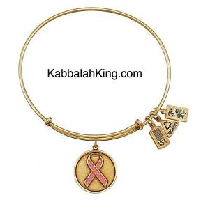 【送料無料】ブレスレット　アクセサリ―　ピンクリボンエナメルチャームブレスレットゴールドwind amp; fire pink awareness ribbon enamel charm bracelet gold expandable 14,425円