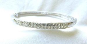【送料無料】ブレスレット　アクセサリ―　スワロフスキースワンラインストーンブレスレットブレスレットswarovski swan signed rhinestone bracelet bracelet