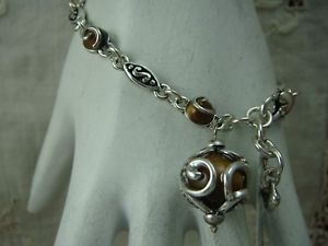 【送料無料】ブレスレット　アクセサリ&mdash;　brighton poetic love j35575 712adjustable brown bead danglebracelet nwt49brighton poetic love j35575 7 12 adjustable brown｜hokushin
