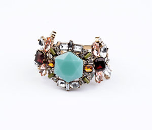 【送料無料】ブレスレット　アクセサリ―　ブレスレットヴィンテージオリジナルct3female bracelet blue crystal flower vintage original night marriage gift ct3