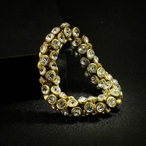 【送料無料】ブレスレット　アクセサリ―　ブレスレットメッシュクリスタルクラスリバイバルelastic bracelet gold mesh sett crystal often class retro wedding