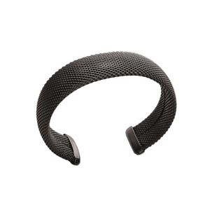 【送料無料】ブレスレット　アクセサリ&mdash;　ブレスレットノワールkbc bracelet jonc rigide acier ruthnium noir 17mm｜hokushin 14,386円