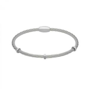 【送料無料】ブレスレット　アクセサリ&mdash;　メタルブレスレットクロスサイズステンレススチールrigid bracelet man morellato cross sahu 06 size s stainless steel｜hokushin