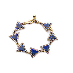 【送料無料】ブレスレット　アクセサリ―　ブレスレットアールデコクラスリバイバルct8bracelet golden art deco triangle lapis lazuli blue class end retro marriage ct8