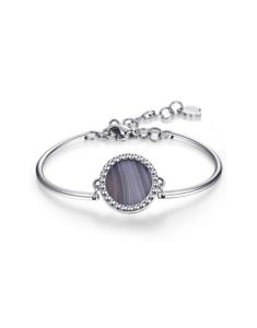 【送料無料】ブレスレット　アクセサリ&mdash;　ブレスレットチャクラスチールbrosway bracelet chakra steel 316lbhk105agate｜hokushin
