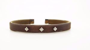 【送料無料】ブレスレット　アクセサリ&mdash;　ブレスレットbrown weave crystal bracelet｜hokushin
