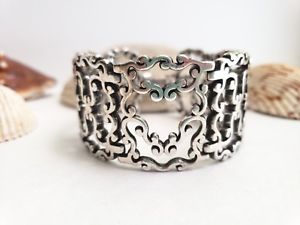 【貨物輸送無料】腕輪 付属物― ブライトン腕輪brighton summer love heart wide silver bracelet