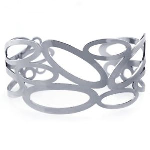 【貨物輸送無料】腕輪 佩び物― ステンレススチールマルチカフブレスレットstainless steel multi oval cuff bracelet