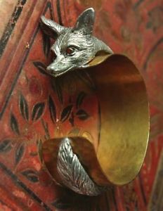 【送料無料】ブレスレット　アクセサリ―　ビクトリアピューターアンプイソップフォックスカフブレスレットvictorian trading co pewter amp; brass aesops fox cuff bracelet nwot 28u
