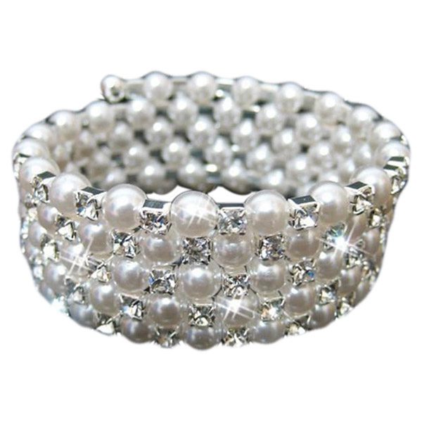 【送料無料】ブレスレット アクセサリ― 20xブレスレットr8g55ラインストーンビーディッド20xfive rows rhinestone beaded wedding accessories crystal bracelet fete r8g5