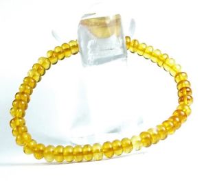 【送料無料】ブレスレット　アクセサリ―　バルトブレスレットpolished baltic amber bracelet ea202 gem stone handcut healing elasticized
