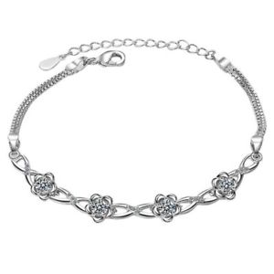【送料無料】ブレスレット　アクセサリ―　ラウンドロマンチックブレスレットシルバーブレスレットアジャスタブル20xwomens round romantic bracelet shaped silver bracelet adjustable jewe v4y1