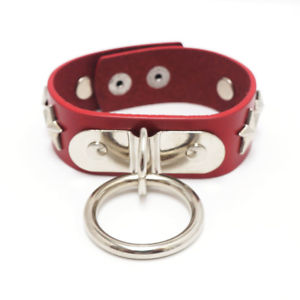 【送料無料】ブレスレット　アクセサリ―　リングレザーブレスレットカワイイstar studded ring leather bracelet [red] listen flavor harajuku kawaii 22,350円