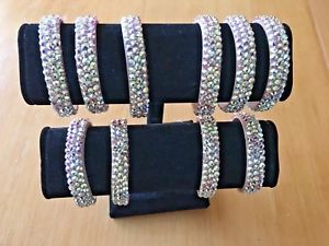 【送料無料】ブレスレット　アクセサリ―　ダンスジュエリーアクセサリーブレスレットクリスタルスワロフスキーwomen ballroom dance jewelry accessories bracelet crystal ab made with swarovski
