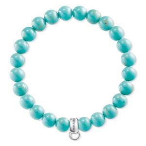 【送料無料】ブレスレット　アクセサリ―　トーマスクラブターコイズブレスレットストレッチgenuine thomas sabo charm club turquoise stretch bracelet cx0213