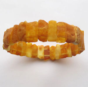 【送料無料】ブレスレット　アクセサリ―　バルトストレッチブレスレットnatural unpolished raw baltic amber elastic stretch bracelet 775