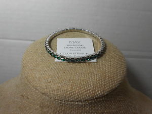 【送料無料】ブレスレット　アクセサリ―　クリスタルコレクションブレスレットエメラルドtouchstone crystal birthstone collection bracelet may emerald