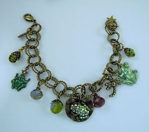 【送料無料】ブレスレット　アクセサリ―　ヒキガエルホールブレスレットkirks folly toad hall bracelet