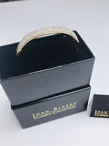 【送料無料】ブレスレット　アクセサリ―　ゴージャスジョアンリバースクラシックスコレクションブレスレットクリアgorgeous joan rivers classics collection bracelet pave set clear crystals nib