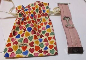 【送料無料】ブレスレット　アクセサリ―　ブライトンピンクレザークリスタルカンタベリーブレスレットポーチbrighton mfil pink leather amp; crystal canterbury bracelet pouch nwot
